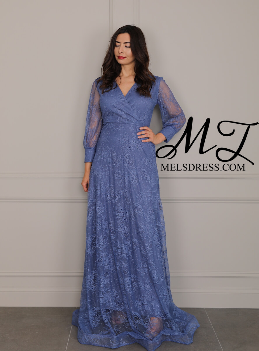 indigo blue maxi dress